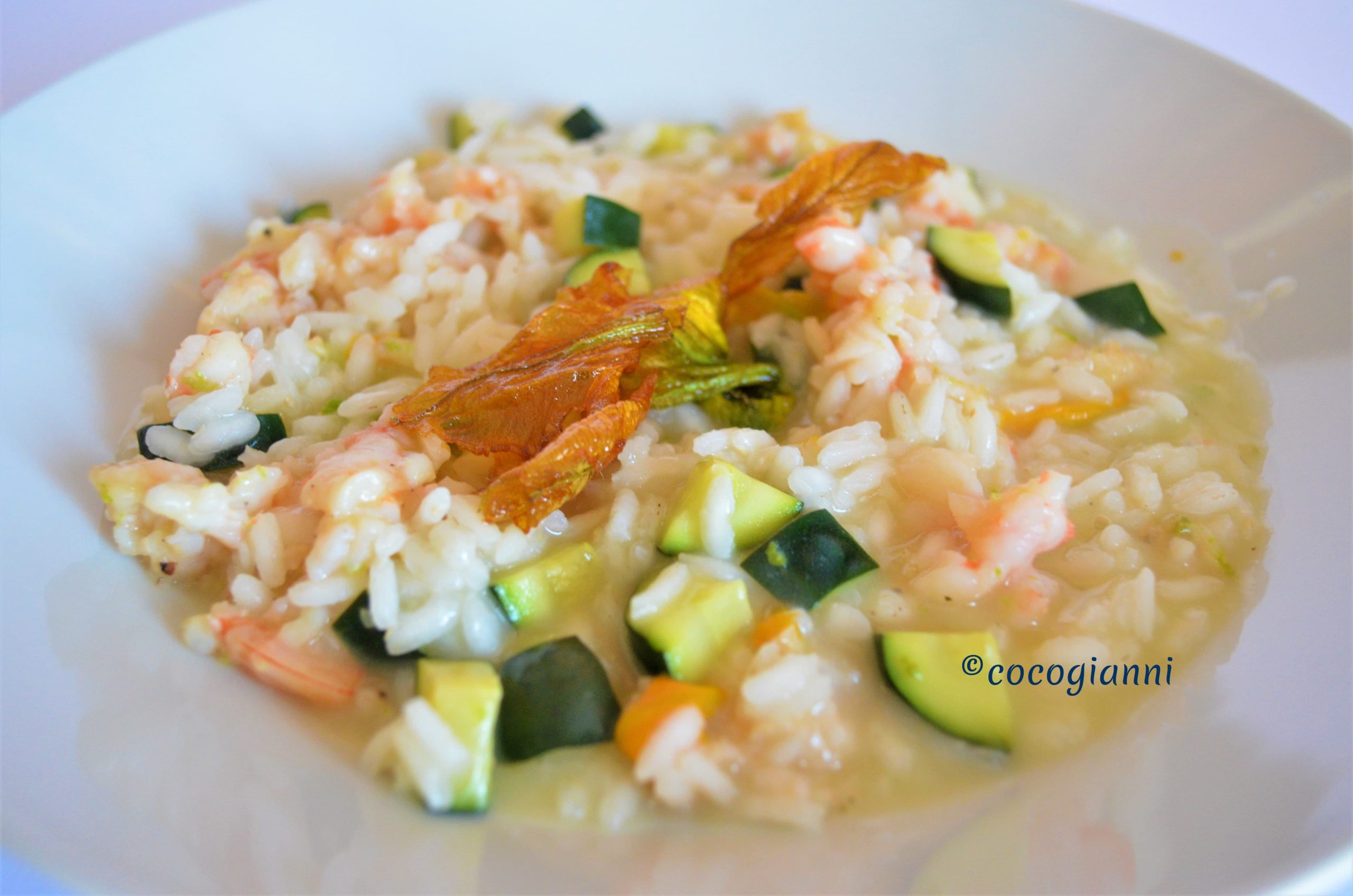 Risotto gamberi e zucchine 2