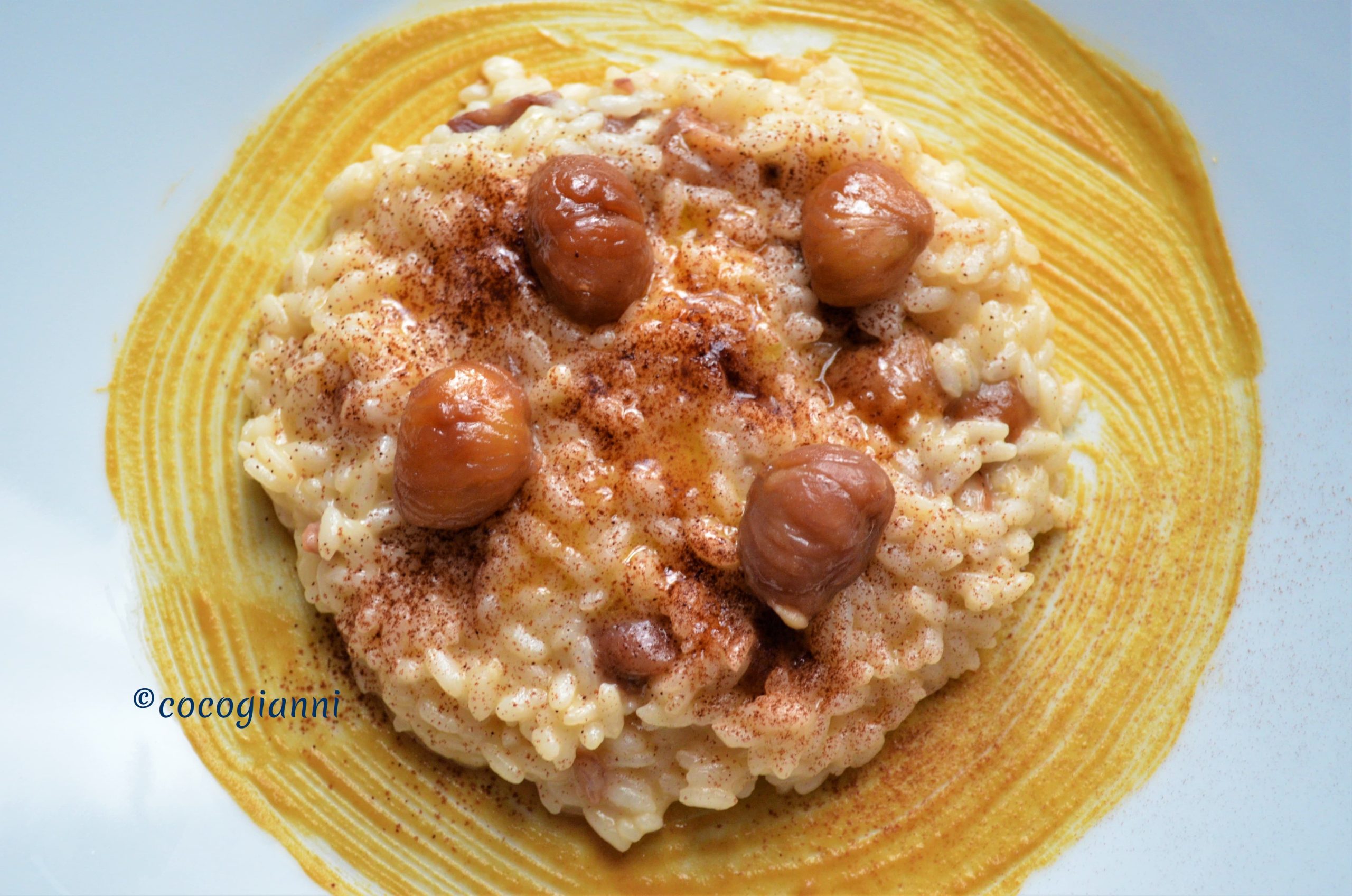 Risotto alle castagne e rum 4