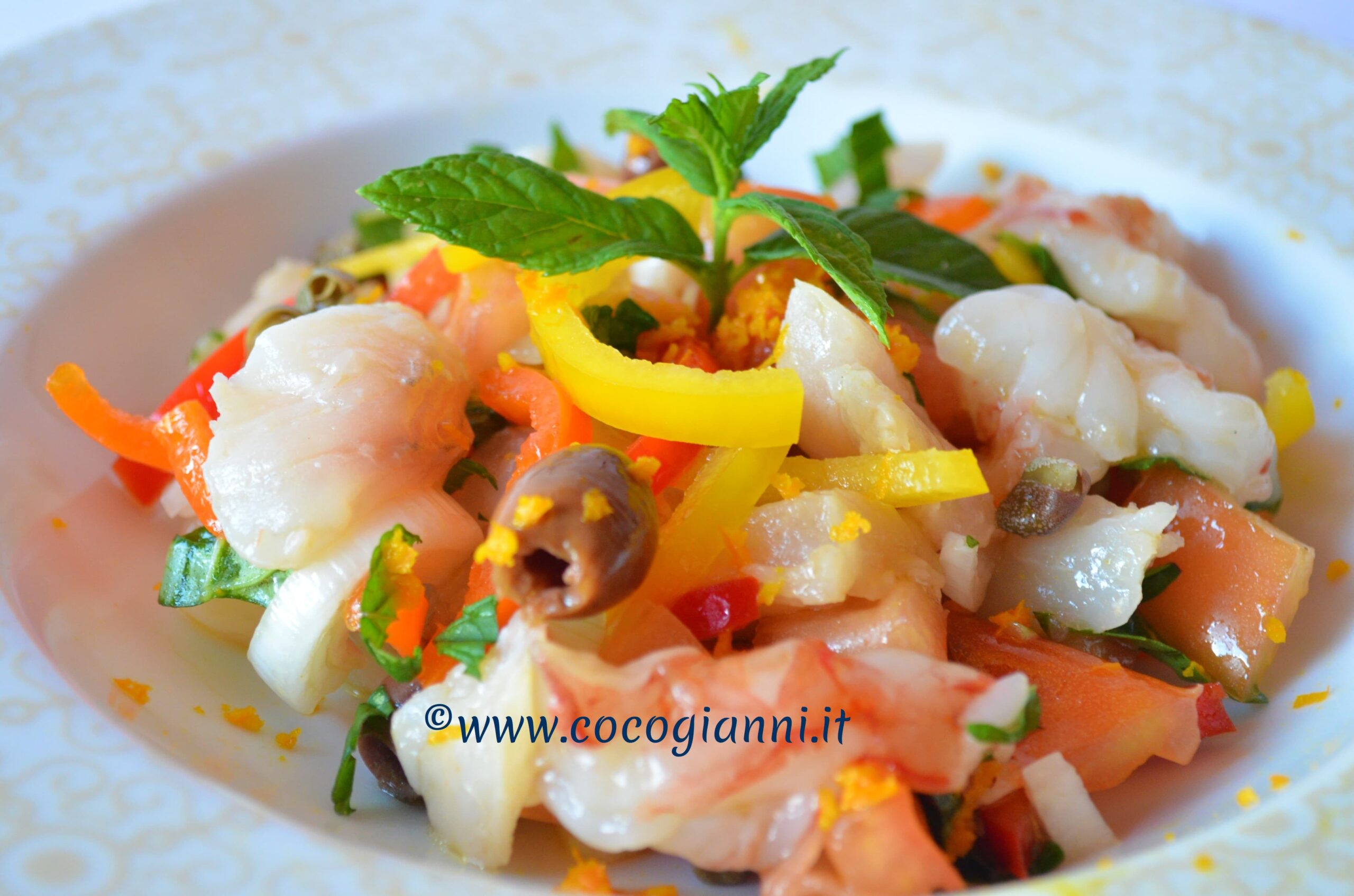 Ceviche gamberi e gallinella 1