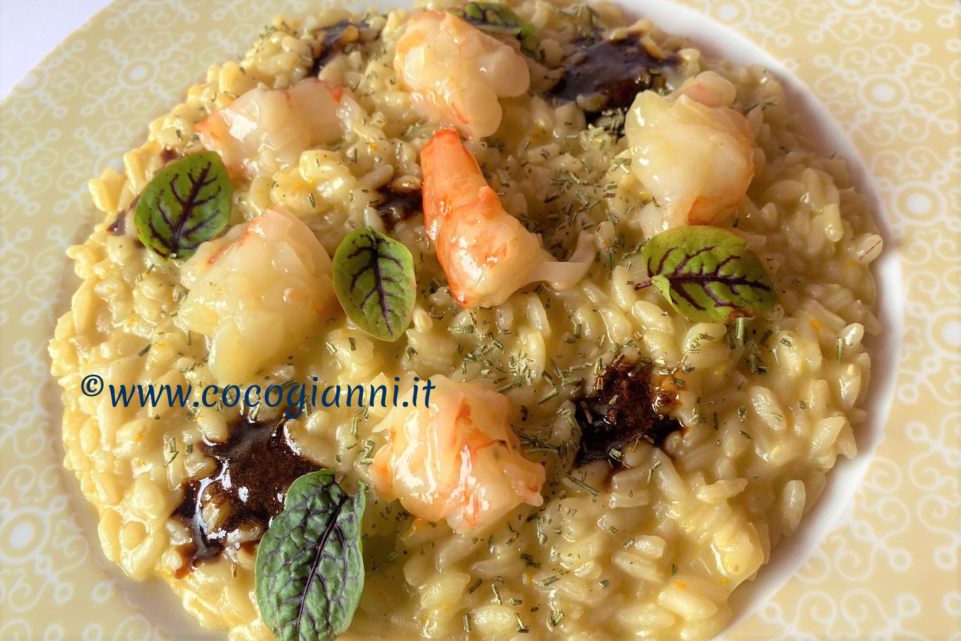 Risotto gamberi e ponzu 1