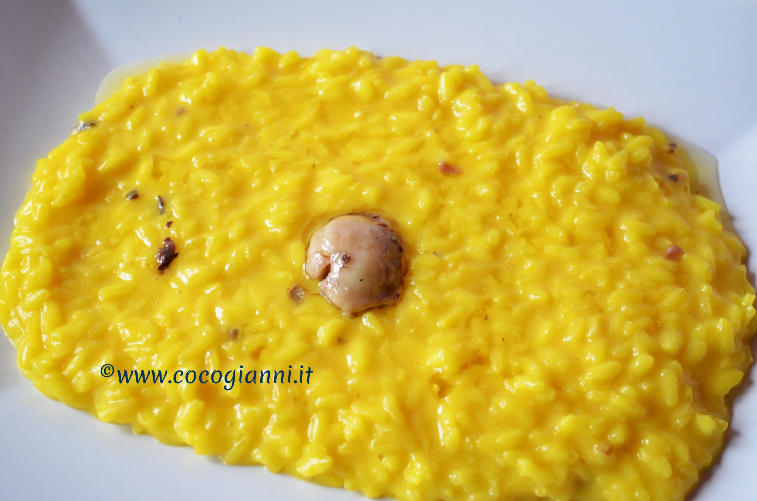 Risotto alla milanese con midollo 1